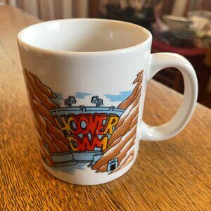 Hoover Dam Coffee Cup Mug Souvenir Scenic Image